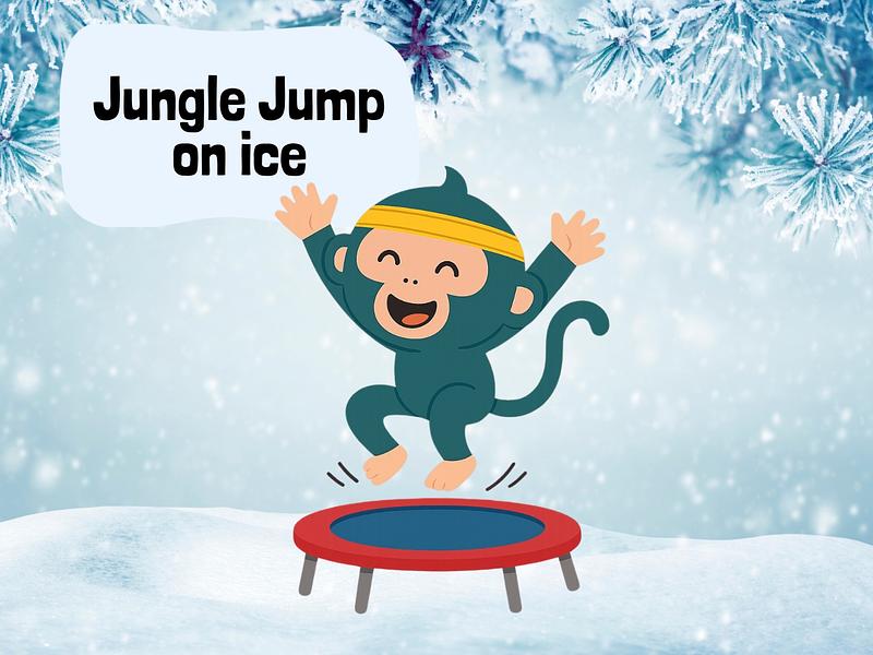 Jungle jump on ice