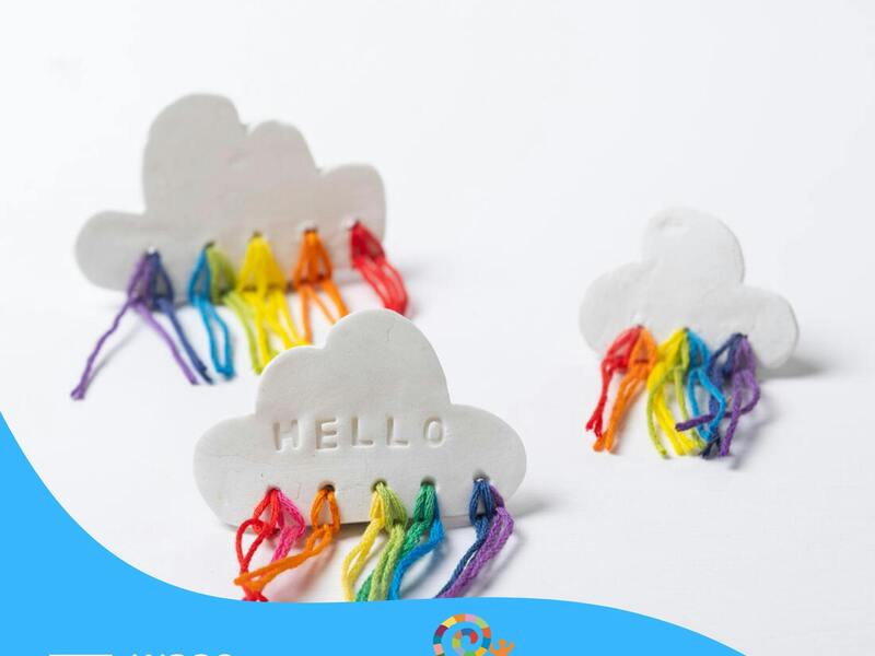 Grabbelpas: Regenboogwolken maken
