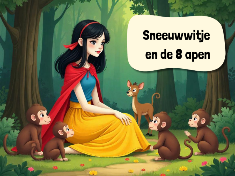 Sneeuwwitje en de 8 apen