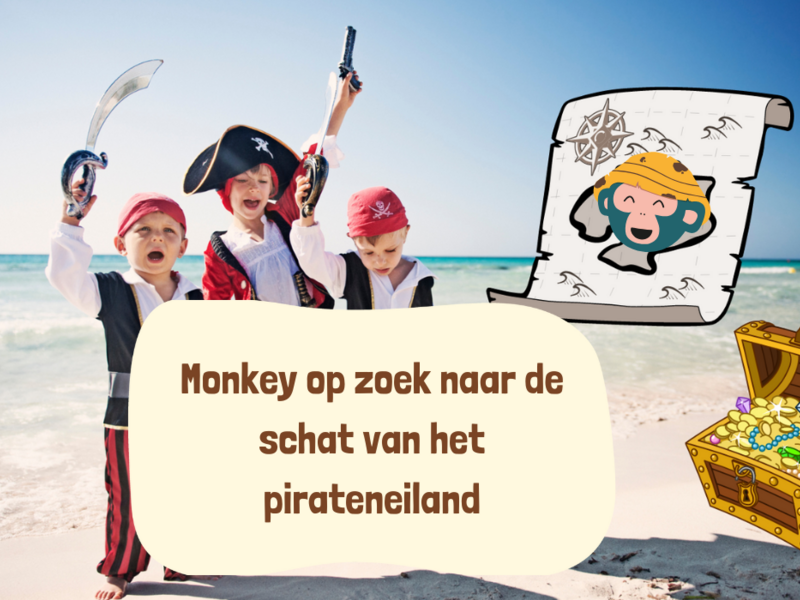 Monkey op zoek naar de schat van het pirateneiland