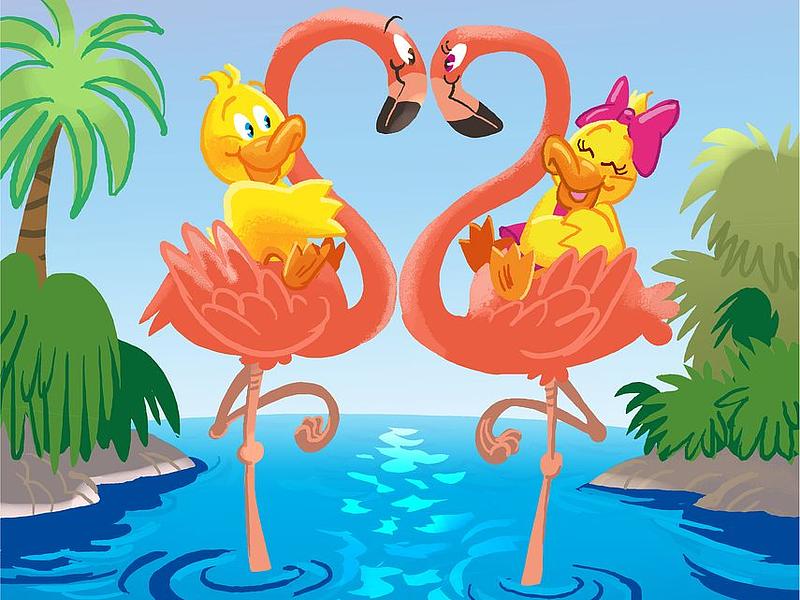 Ballie wil flamingo worden