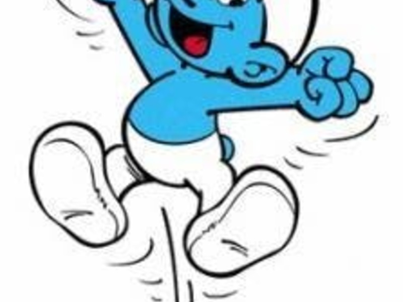 Speelpleinwerking Smurfen (blauw) nm