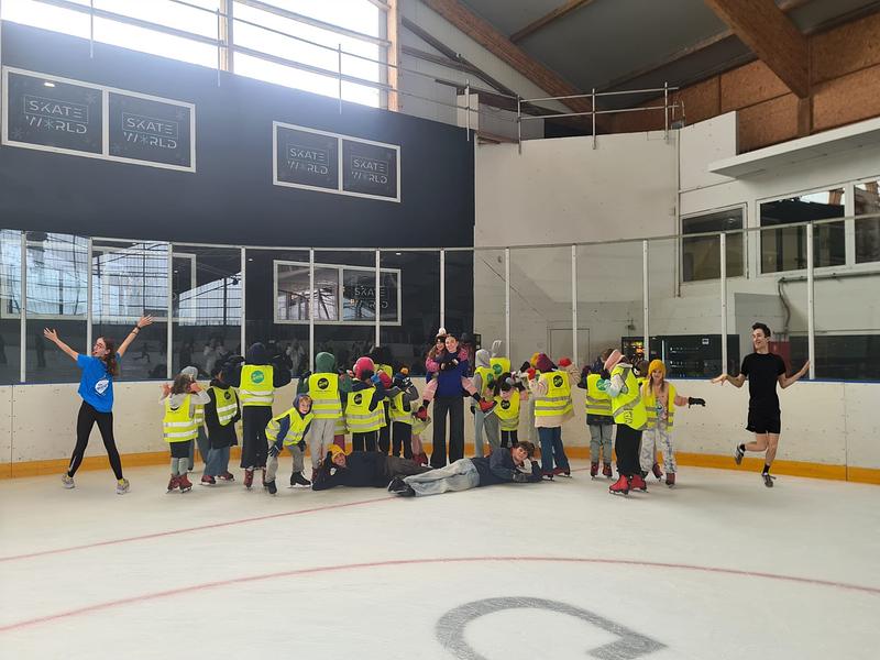 Ervaringssportkamp met schaatsen