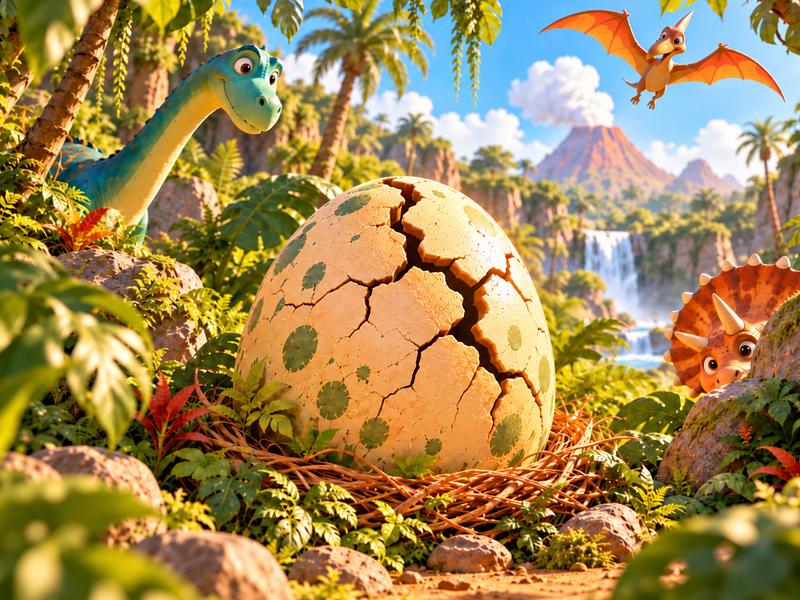 Het krakende dino-ei