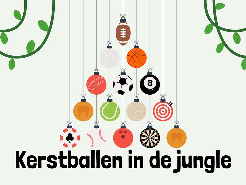 Kerstballen in de jungle