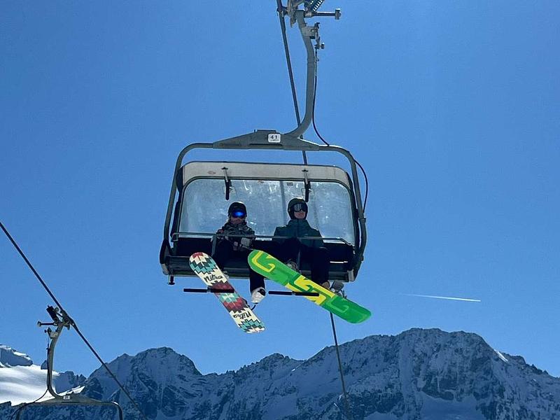 Snowboarden in Passo del Tonale