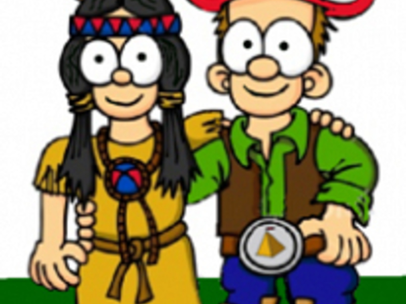 Lucky en Platvoet in het Wilde Westen