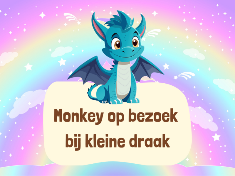 Monkey op bezoek bij Kleine Draak