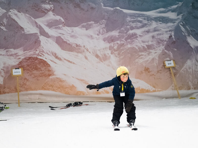 Indoor snowboard in SnowWorld Antwerpen